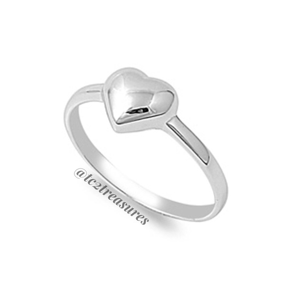 925 Puffed Heart Ring - Picture 4 of 6